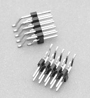 313A series Pin -Header- Strips- Double row for Surfase Mount Technic and High-Temperature Body 2.54mm pitch